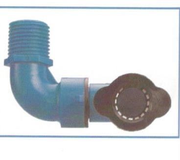 Gomito snodato orientabile  per tubo BLU-LOCK mm 16 X M 3/4'
