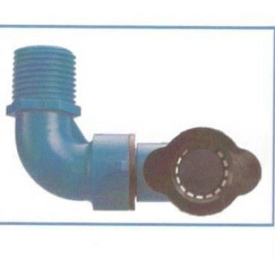 Gomito snodato orientabile  per tubo BLU-LOCK mm 16 X M 3/4'