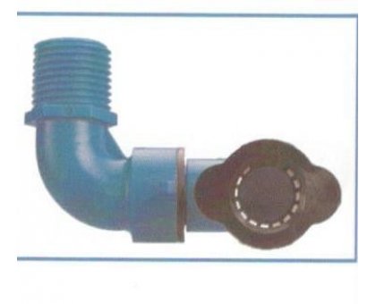 Gomito snodato orientabile per tubo BLU-LOCK mm 16 X M 3/4'