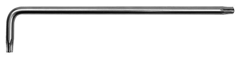 Chiave torx con foro TX 15 piegata tipo lungo L. 100  x 18 mm