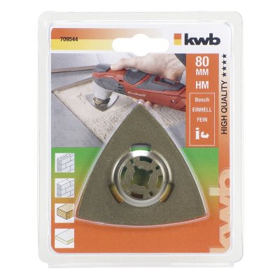 Raspa a Delta 80 mm per multifunzione KWB 709544