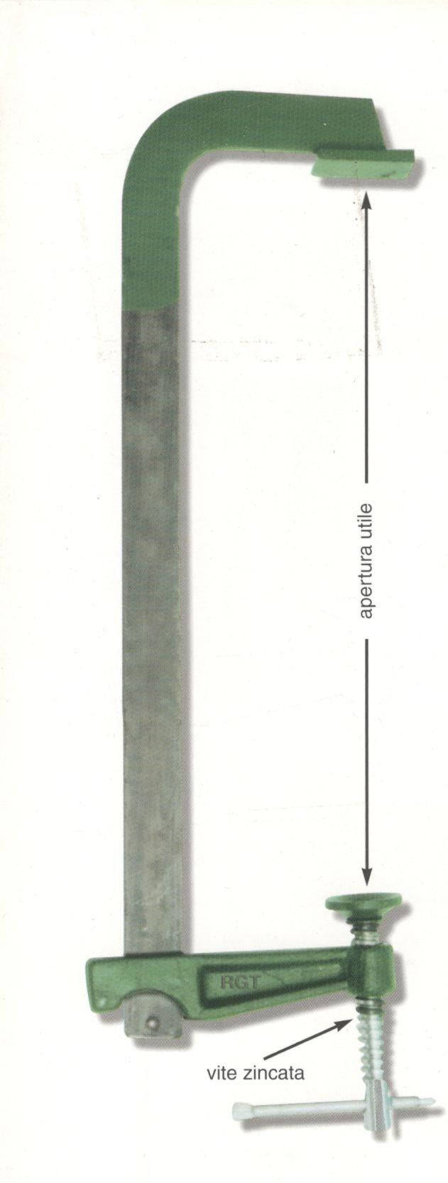 Strettoio falegname a F cm 80 asta mm 35 x 7