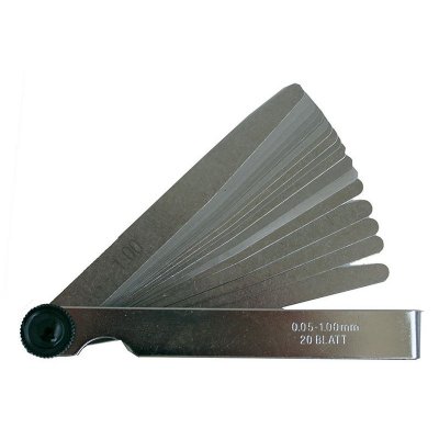 Spessimetro 20 lame mm 0,05-1,00 step 0,5 mm BGS