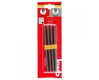 Set 4 Inserti prolungati mm 130 Ph Pz KWB 113790