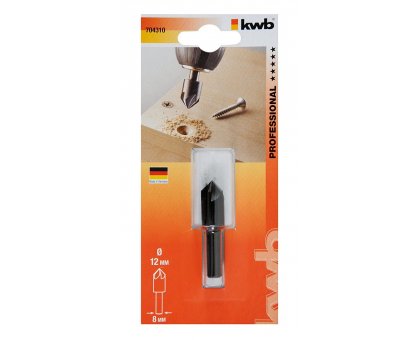 Svasatore HSS 5 taglienti a 90 gr per legno e metallo Ø 12 mm KWB 704310