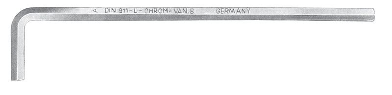 Chiave a brugola lunga mm 4,5 satinata FERMEC 911-L-4,5