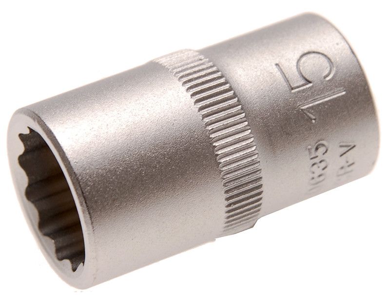 Bussola poligonale 1/2' x 15 mm satinata BGS10635