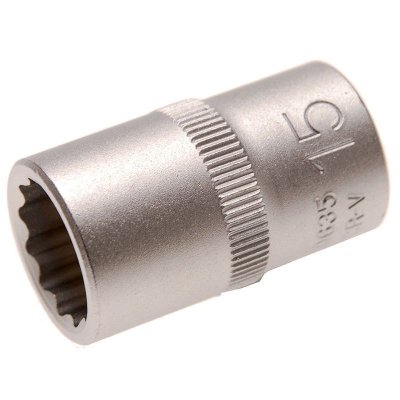 Bussola poligonale 1/2' x 15 mm satinata BGS10635