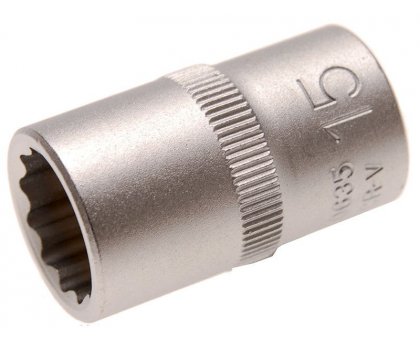 Bussola poligonale 1/2' x 15 mm satinata BGS10635