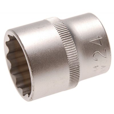 Bussola poligonale 1/2" x 24 mm satinata BGS10644