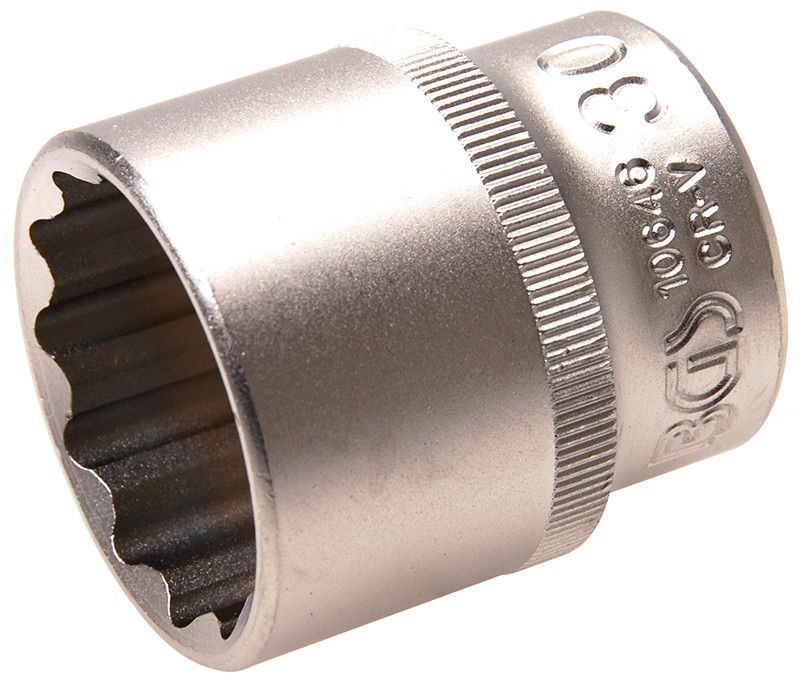 Bussola poligonale 1/2" x 19 mm satinata BGS10639