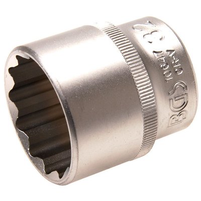 Bussola poligonale 1/2' x 32 mm satinata BGS10647