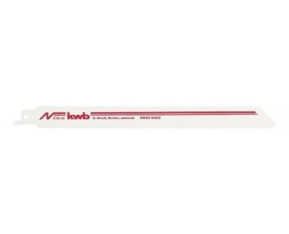 Set 2 lame per seghetto lavorazione metallo, acciaio, colorato metallo, alluminio, Profile, tubi, flessibile KWB 579500