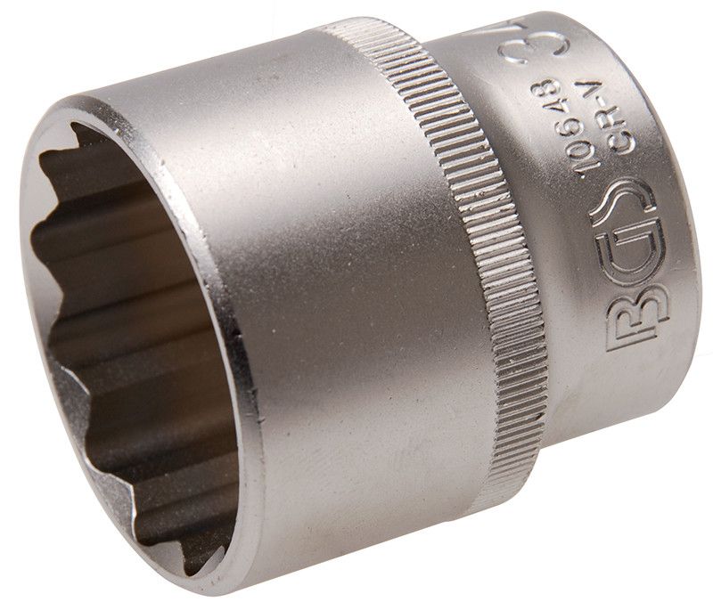 Bussola poligonale 1/2" x 34 mm satinata BGS10648