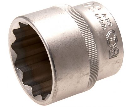 Bussola poligonale 1/2" x 36 mm satinata BGS10649