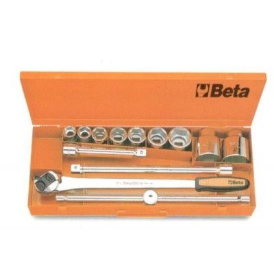 Set 9 chiavi a bussola 3/4" + 4 accessori BETA 928A/C9 in valigetta metallo