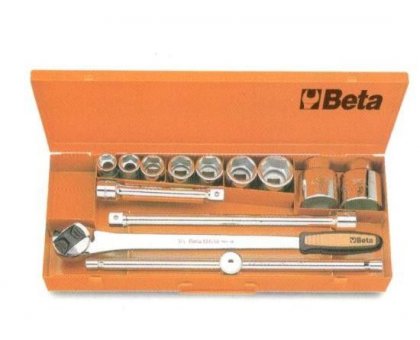 Set 9 chiavi a bussola 3/4" + 4 accessori BETA 928A/C9 in valigetta metallo
