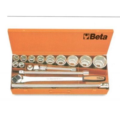 Set 11 chiavi a bussola 3/4" + 7 accessori BETA 928A/C11 in valigetta metallo