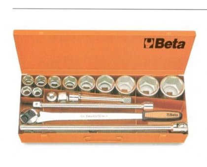 Set 11 chiavi a bussola 3/4" + 7 accessori BETA 928A/C11 in valigetta metallo