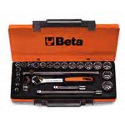 Cassetta 20 chiavi a bussola esagonali 1/2" e 5 accessori BETA 920A/C20 009200948
