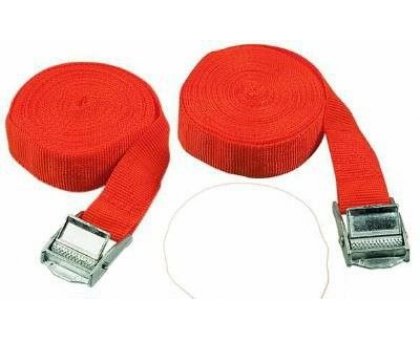 Set 2 cinghie mm 25 con fibbia VIGOR colore arancio