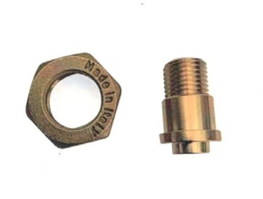 Girello a dado sinistro con codolo filetto 1/4' M per attacco bombola GPL