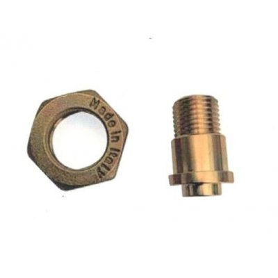 Girello a dado sinistro con codolo filetto 1/4' M per attacco bombola GPL