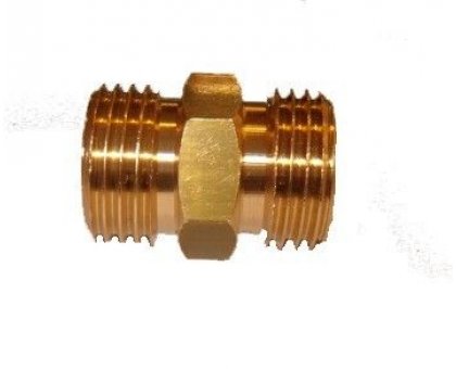 Raccordo doppio maschio in ottone M 20 x 14 sn - M 20x14 sn