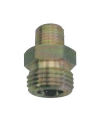 Raccordo doppio maschio in ottone M 1/4' dx a M 20x14 sn