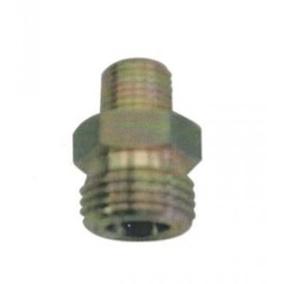 Raccordo doppio maschio in ottone M 1/4' dx a M 20x14 sn