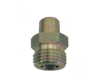 Raccordo doppio maschio in ottone M 1/4' dx a M 20x14 sn