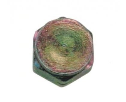 Tappo per bombola GPL filetto F 20x14 chiave 25 mm