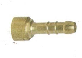 Portagomma diritto per tubo gas metano F 3/8" x 13 mm