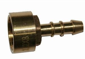Portagomma diritto per tubo GPL F 1/2' x 9 mm