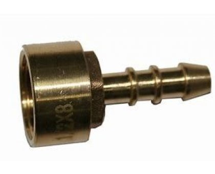Portagomma diritto per tubo GPL F 1/2' x 9 mm