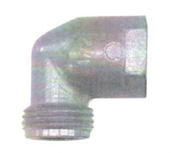 Gomito 90 gradi a sede piana MF 1/2'