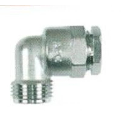 Gomito in ottone MF 1/2' con ogiva per tubo rame mm 14