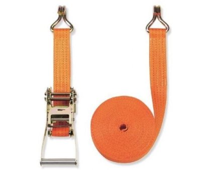 Cinghia con tirante a cricchetto e 2 ganci mm 6 x 35