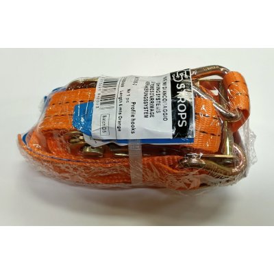 Cinghia con tirante a cricchetto e 2 ganci mm 6 x 35