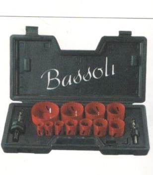 Set 14 pezzi seghe a tazza per manutentori in valigetta plastica