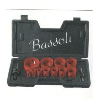 Set 14 pezzi seghe a tazza per manutentori in valigetta plastica