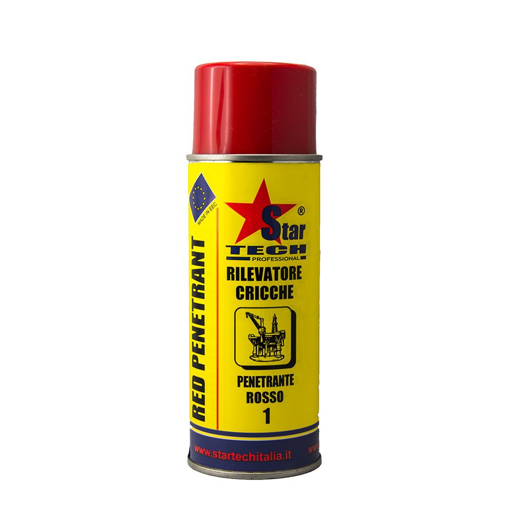 Rilevatore cricche rosso spray 400 ml RED-PENETRANT STAR TECH