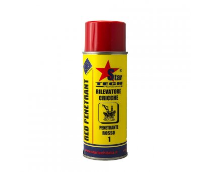 Rilevatore cricche rosso spray 400 ml RED-PENETRANT STAR TECH