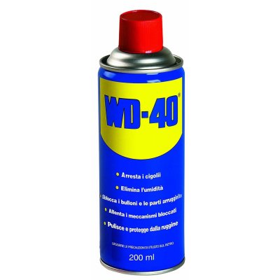 WD40 Lubrificante, Anticorrosivo e Sbloccante, Trasparente, 200 ml