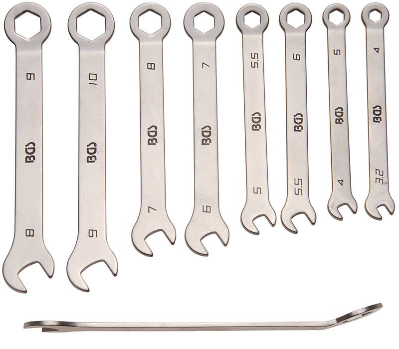 Set 8 pezzi chiavi combinate extra sottili mm 4-10 BGS8646