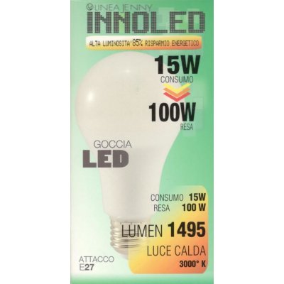 Lampadina LED GOCCIA 15w E27 Luce calda 3000 K