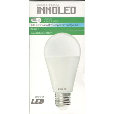 Lampadina LED GOCCIA 15w E27 Luce naturale 4000 K