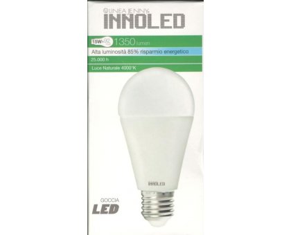 Lampadina LED GOCCIA 15w E27 Luce naturale 4000 K