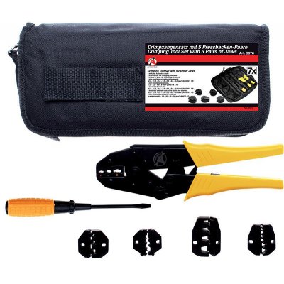 Set pinza a crimpare con 5 coppie di ganasce BGS 9070