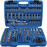 Cassetta 192 pezzi bussole esagonali con attacchi 1/4'-3/8'-1/2' BGS2243